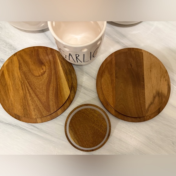 Rae Dunn White and Brown Food Storage Canisters - Picture 5 of 5